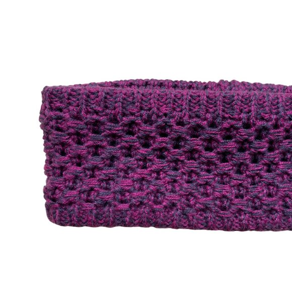 Adidas Crestline Waffle Knit Fleece Lined Headband Purple Gorpcore Sporty Ski-OS - Picture 4 of 9